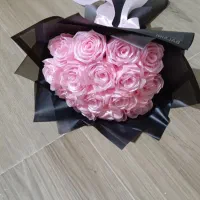 دسته گل 15 شاخه صورتی|گل مصنوعی|تهران, شهران جنوبی|دیوار