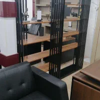 کتابخانه استند شلف چوب فلز دکوری قفسه کتاب خانه|کتابخانه، شلف، قفسه‌های دیواری|قم, شاه ابراهیم|دیوار