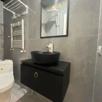 ست کامل روشویی رویه و کابین ضد آب همراه با آینه