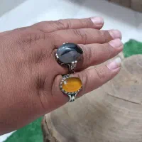 انگشتر نقره با سنگ شجر|جواهرات|مشهد, طرق|دیوار