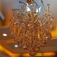 لوستر کریستالی|لوستر و چراغ آویز|محمدیه-قزوین, |دیوار