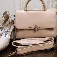 ست مجلسی زنانه کرمی|کیف، کفش، کمربند|اسلام‌شهر, باغ فیض|دیوار