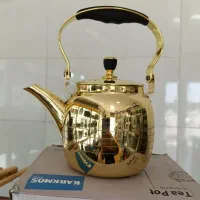 قوری 1 لیتر، استیل طلایی، اصل خارجی (کرکماز پرو)