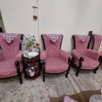 مبلمان نیمه استیل ۹ نفره و ناهارخوری ۶ نفره|مبلمان خانگی و میز عسلی|تهران, شادمان|دیوار
