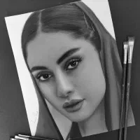 طراحی چهره سیاه قلم نقاشی سیاه قلم|خدمات پیشه و مهارت|شهرکرد, |دیوار