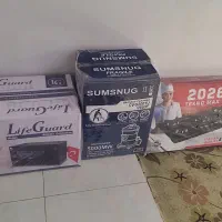 یک عدد گاز یک عدد توستر یک عدد جاروبرقی