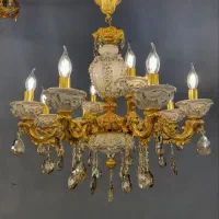 لوستر ایران|لوستر و چراغ آویز|قم, قلعه کامکار|دیوار