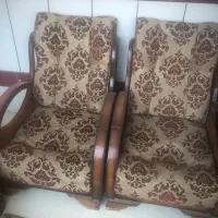 مبل چوبی ۸ نفره|مبلمان خانگی و میز عسلی|خمینی‌شهر, |دیوار