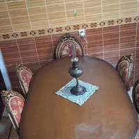 میز ناهار خوری منبتکاری|میز و صندلی غذاخوری|چمستان, |دیوار