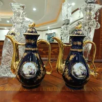 گلاب پاچ و چایدان قدیمی سرمه ای