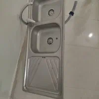 سینگ ظرفشویی دو لنگه|آب‌چکان و نظم‌دهنده ظروف|رشت, حمیدیان|دیوار