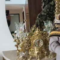 آینه و شمعدون در حد نو