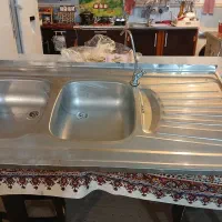 سینک دوقلو|آب‌چکان و نظم‌دهنده ظروف|بهبهان, |دیوار