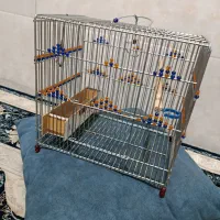 یک عدد قفس دستباف زیر بافت سهره قناری درحد نوتمیز