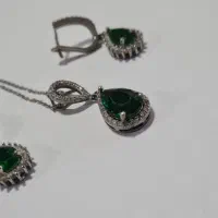 ست نقره گوشواره و گردنبند|جواهرات|سنندج, |دیوار