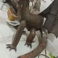 مجسمه دستساز اژدها/کافه/رستوران/بوم گردی|مجسمه، تندیس، ماکت|بجنورد, |دیوار