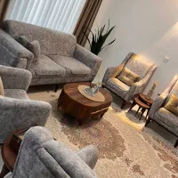 مبل راحتی هفت نفره با جلومبلی