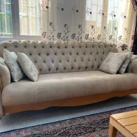 مبلمان چستر شرکتی، ۸ نفره کرم رنگ