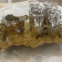 سرویس چای خوری با قندان و سینی|ظروف سرو و پذیرایی|تهران, دربند|دیوار