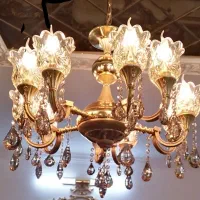 تعدادی لوستر برنجی ابطلا دسته دوم در حد نو|لوستر و چراغ آویز|مشهد, الهیه|دیوار