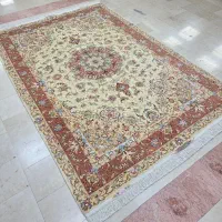 فرش دستباف ابریشم تبریز ۶متری ۳متری دایره|فرش|تهران, ونک|دیوار