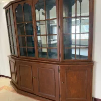 بوفه دو‌تکه چوبی