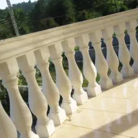 نرده پلیمری گرد از سایز ۵۰ تا ۱ متر باضمانت ۲۰ سال