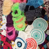 فروش انواع لیف.جاکلیدی.جوراب.اسکاج دستبافت