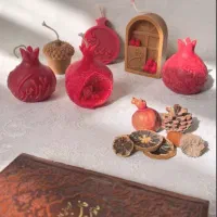 انواع شمع و سنگ مصنوعی مخصوص شب یلدا|صنایع دستی و سایر لوازم تزئینی|قم, باجک دو|دیوار