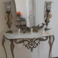 آینه و شمعدان برنجی