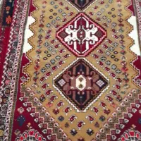 قالیچه فرش دست بافت ریز کاملا محلی|فرش|مرودشت, ژیان|دیوار