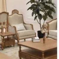 مبل کویین فرانسوی هفت نفره و ناهارخوری هشت نفره|مبلمان خانگی و میز عسلی|جم, |دیوار
