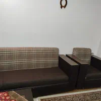 مبل ۷ نفره و میز تلویزیون|مبلمان خانگی و میز عسلی|فومن, |دیوار