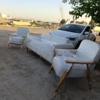 مبل دسته چوبی مینی|مبلمان خانگی و میز عسلی|تالش, هشتپر|دیوار