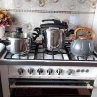 زودپز دوقلو تفال در حد نو