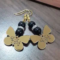 گوشواره نذری ، هدیه یا رقیه طلایی رنگ|بدلیجات|خمینی‌شهر, |دیوار