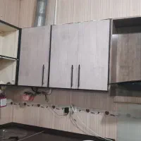 کابینت فلز  کامل آشپزخانه،  به همراه هود و سینک|آب‌چکان و نظم‌دهنده ظروف|بیرجند, |دیوار