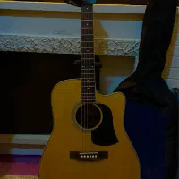 گیتار اکوستیک اریا پیکاپ دار همراه با تمامیه لوازم