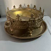 منقل آنتیک با سینی (برنجی)