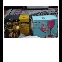 دودست جام شیک ودکوری نو ویک ظرف کیک خوری نو|ظروف سرو و پذیرایی|رباطکریم, رباطکریم|دیوار