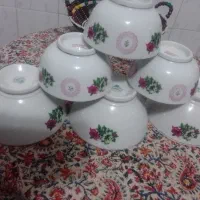 کاسه و چای دونه ومیوه خوری قدیمی