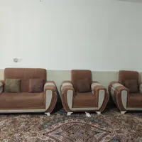 مبل 7نفره همراه جلو مبلی|مبلمان خانگی و میز عسلی|نیشابور, شهرک اندیشه|دیوار
