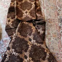 دو عدد پرده کناری ودکوری کاملا نو با کیفیت درجه یک|پرده، رانر، رومیزی|تهران, سعادت‌آباد|دیوار