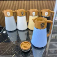 فلاسک فانتزی دکمه وسط طرح چوب|قوری، کتری، قهوه‌ساز دستی|خرم‌آباد, |دیوار