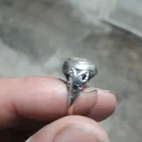 انگشتر طلا نگین الماس کهنه
