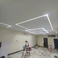 اجرای کناف تایل کمپارس  دیوار پارتیشن  قرنیز