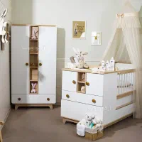 سرویس خواب نوزاد نوجوان تخت کمد کودک سیسمونی بچه