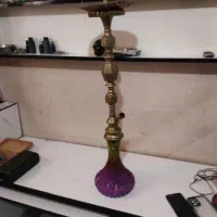 قلیون اربابی برنج.سکه قدیمی