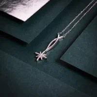 پلاک نقره زنانه طرح آورا نقره سرای آلپ سیلور