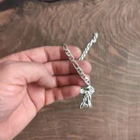 گردنبند نقره 925طرح فیگارو ایتالیایی